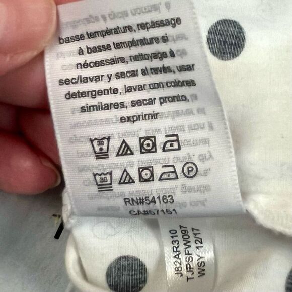 Tommy Hilfiger Polka Dot 3/4 Bell Sleeve Blouse Large - Picture 9 of 9